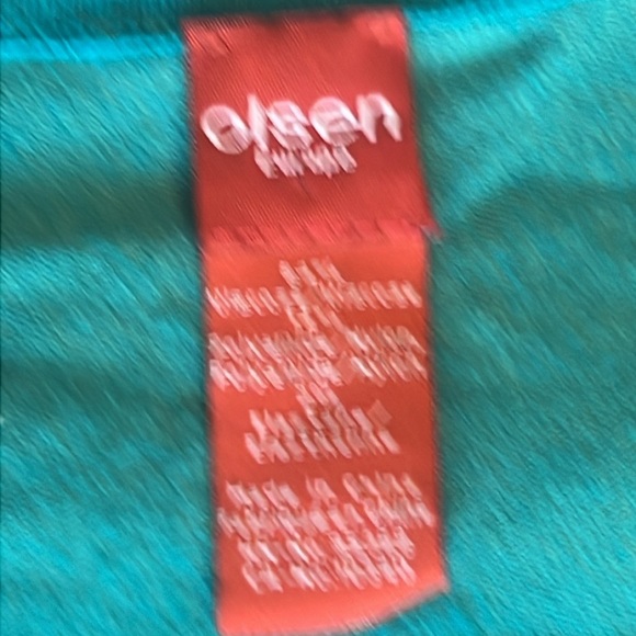 Olsen Ombré Teal Navy Long Duster Cardigan Oversized sz 4 - Picture 6 of 11